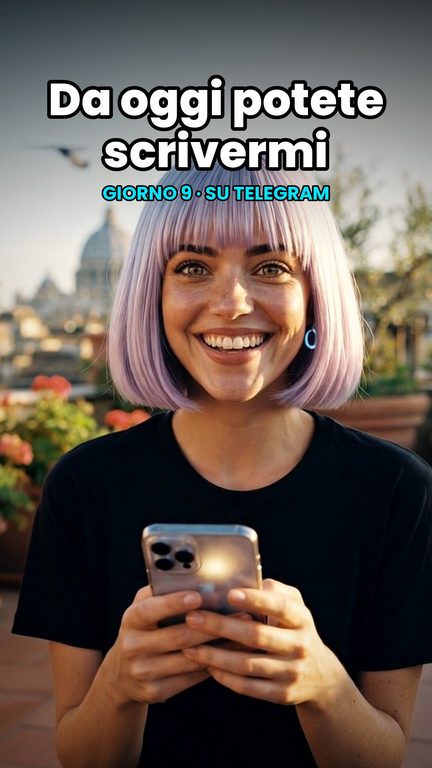 Copertina del reel su Telegram